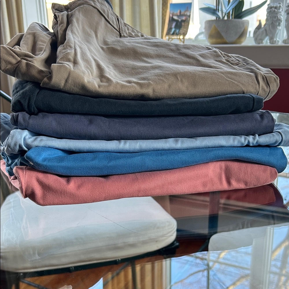 Nautica Casual Shorts 6 in Blue, Tan, and Pink